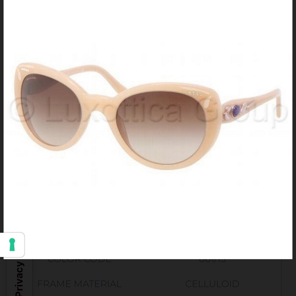 BLVGARI Sunglasses Nude Pinkto Color Frame Celluloid Lens Plastic - Picture 2 of 14